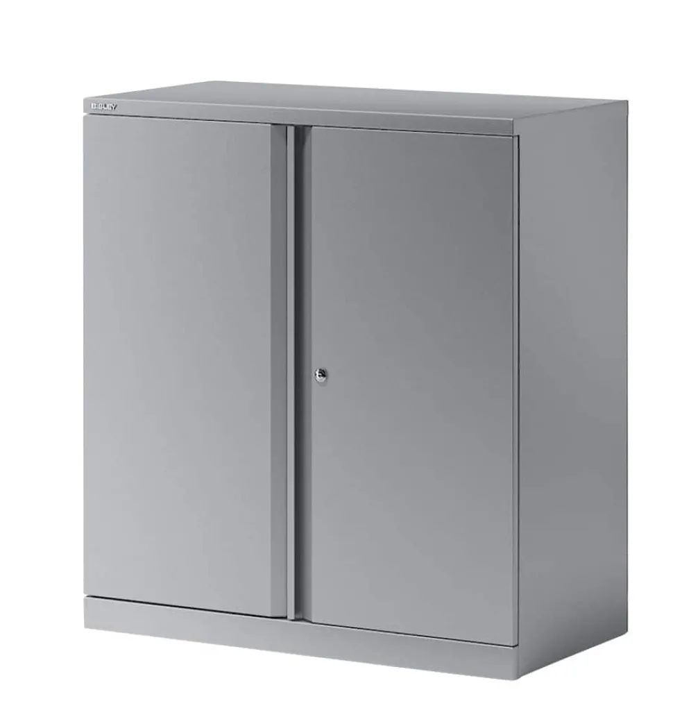 Bisley Draaideurkast 1 Plank Afsluitbaar 914 x 470 x 1.000 mm Zilver