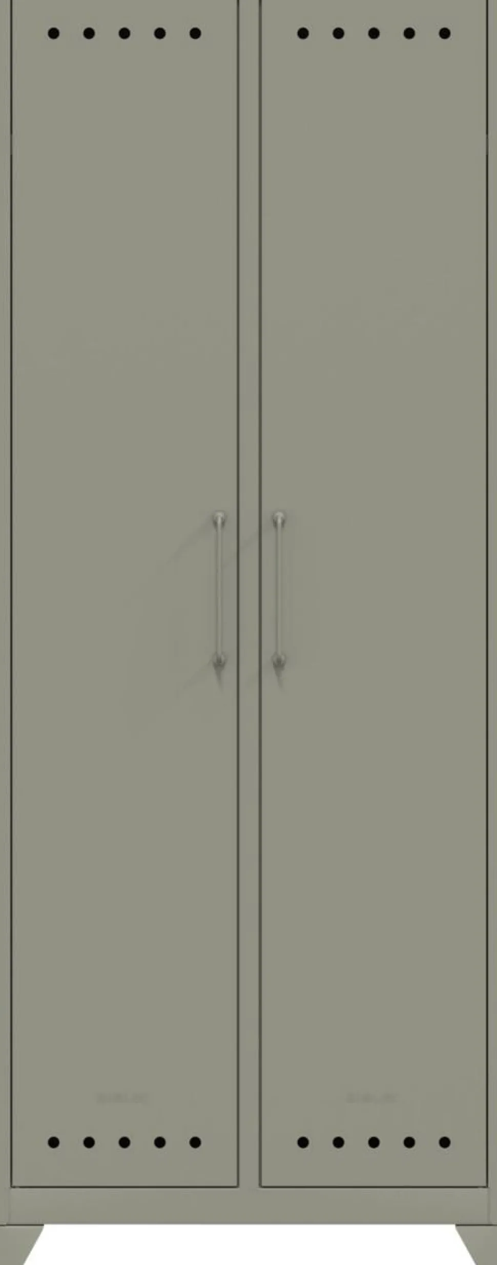 Bisley Fern Garderobe Metaal 700 x 510 x 1,800 mm Lichtgrijs