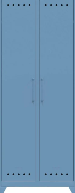 Bisley Fern Garderobe Metaal 700 x 510 x 1,800 mm Blauw
