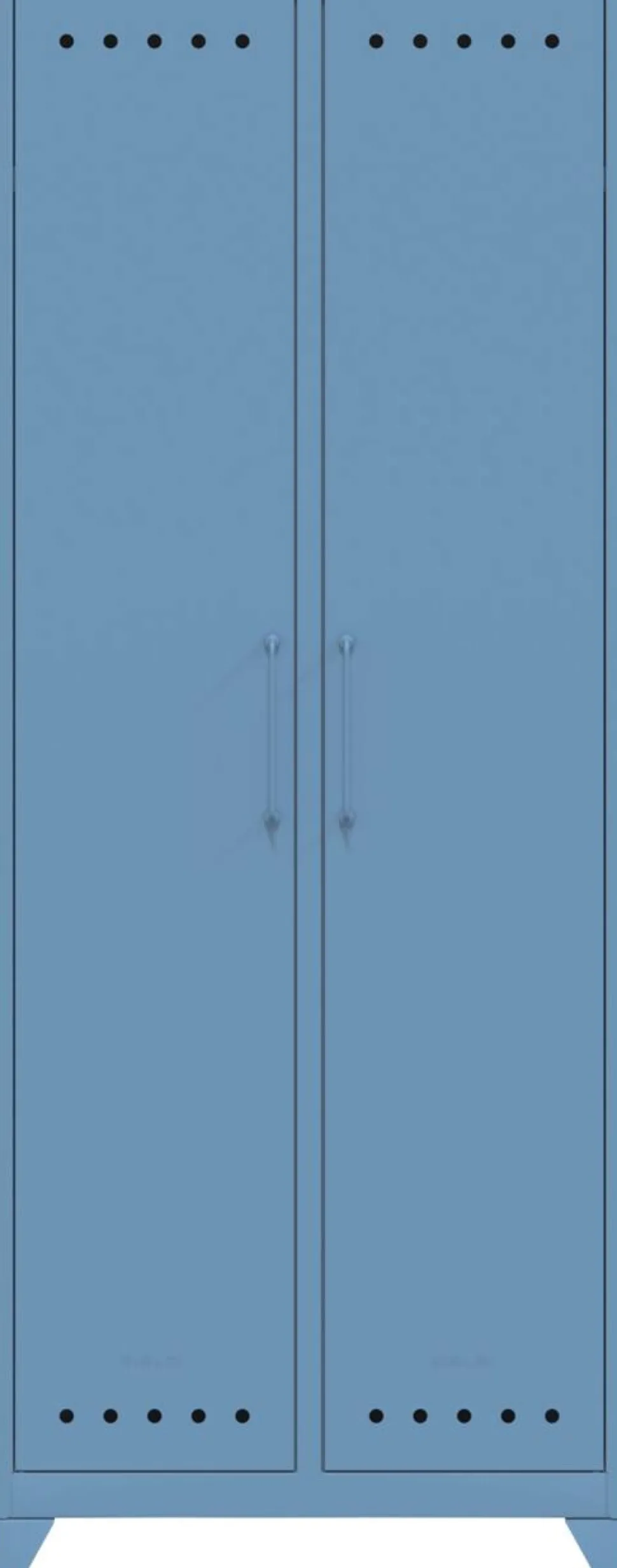 Bisley Fern Garderobe Metaal 700 x 510 x 1,800 mm Blauw