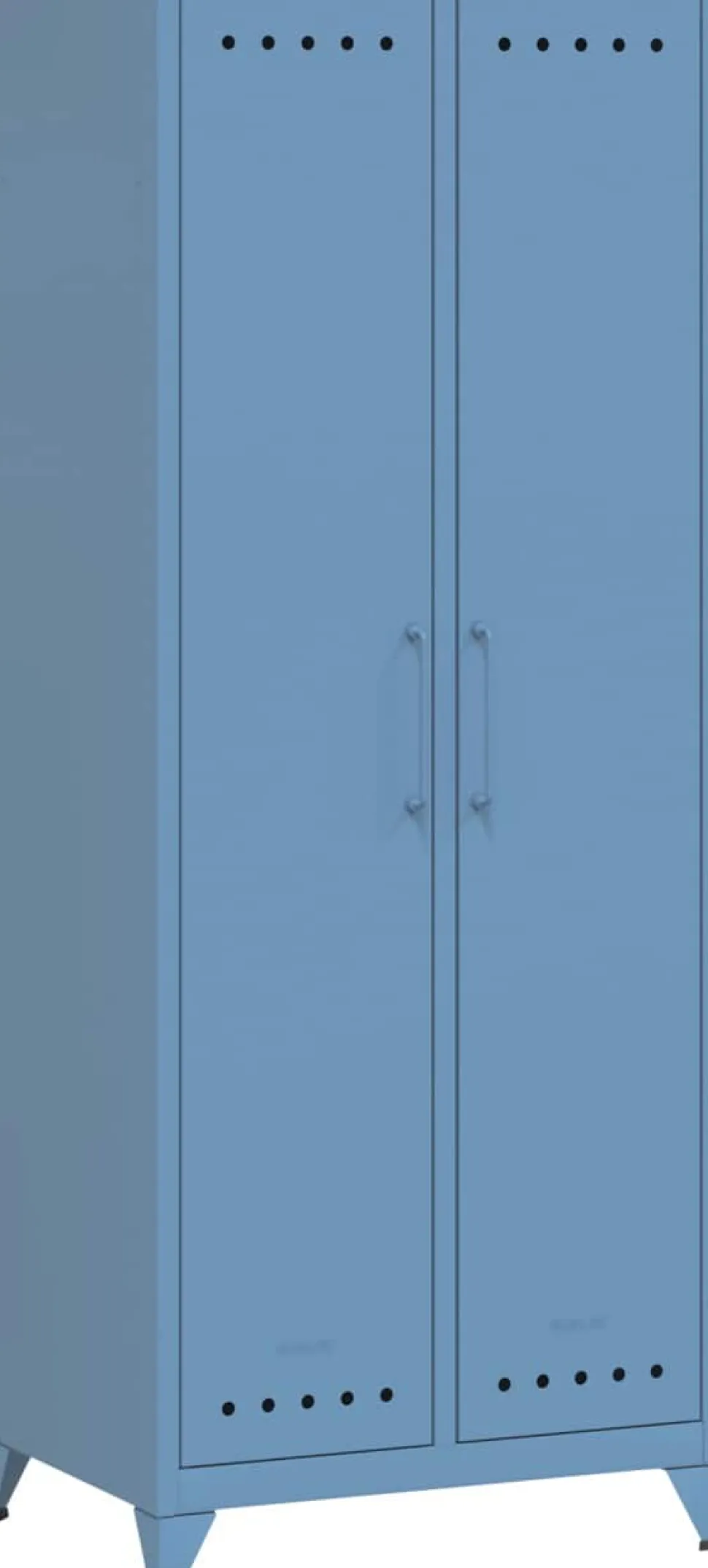 Bisley Fern Garderobe Metaal 700 x 510 x 1,800 mm Blauw