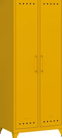 Bisley Fern Garderobe Metaal 700 x 510 x 1,800 mm Zonnebloemgeel