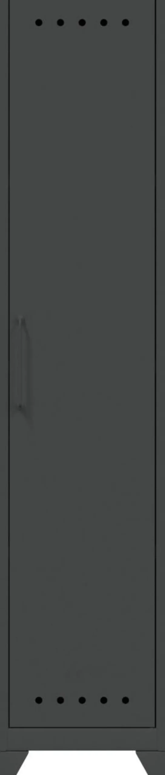 Bisley Fern Garderobekast Metaal 1 Plank 380 x 510 x 1.800 mm Antraciet