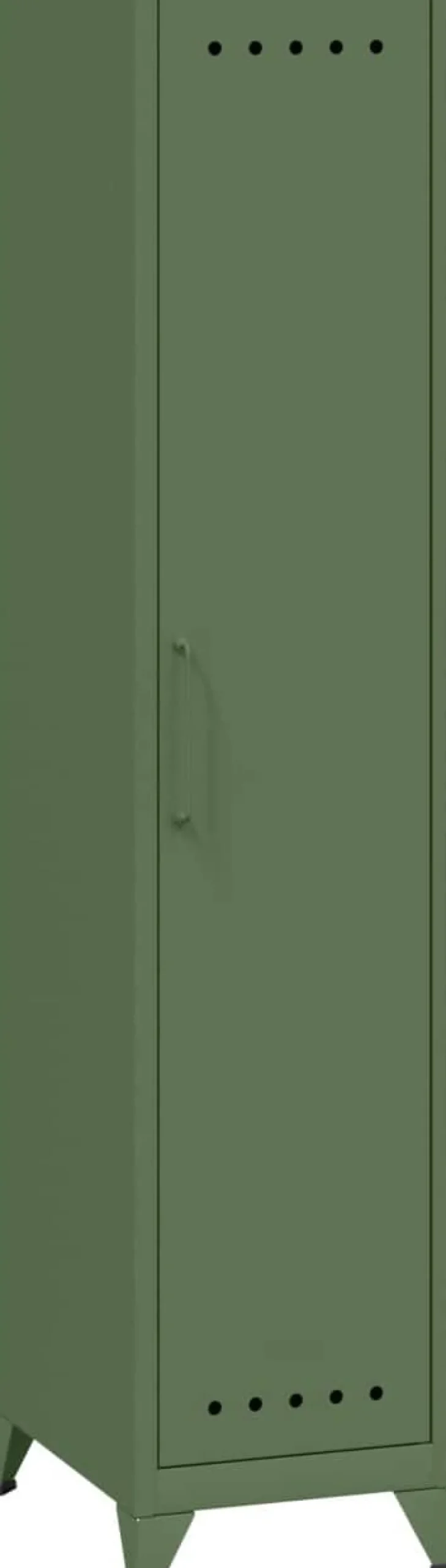 Bisley Fern Garderobekast Metaal Niet afsluitbaar 380 x 510 x 1.800 mm Olijfgroen