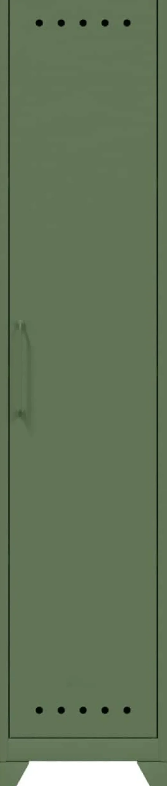 Bisley Fern Garderobekast Metaal Niet afsluitbaar 380 x 510 x 1.800 mm Olijfgroen