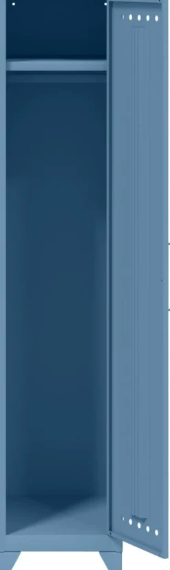 Bisley Fern Garderobekast Metaal 1 Plank 380 x 510 x 1.800 mm Blauw