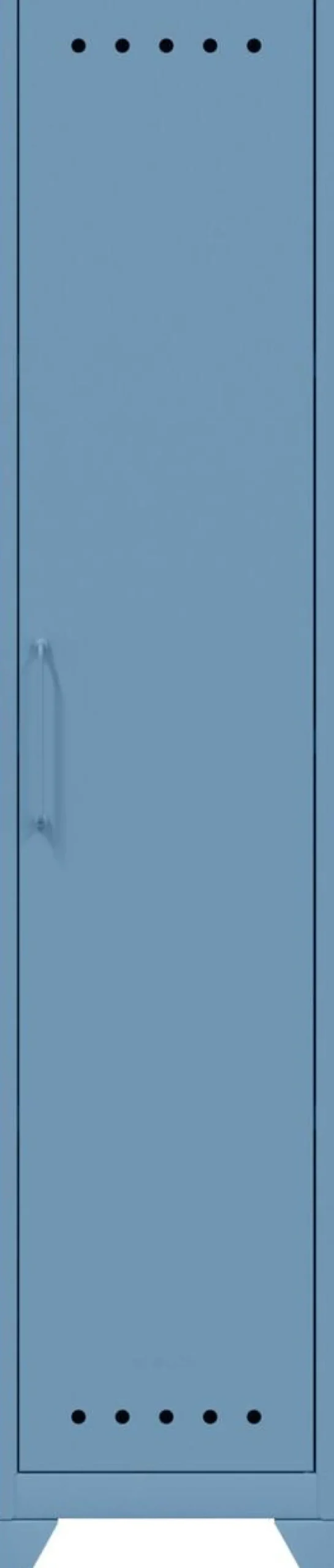 Bisley Fern Garderobekast Metaal 1 Plank 380 x 510 x 1.800 mm Blauw