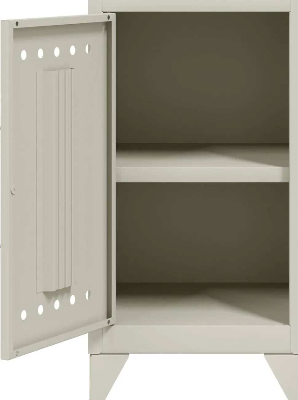 Bisley Fern Garderobekast Metaal Niet afsluitbaar 380 x 400 x 725 mm Verkeerswit