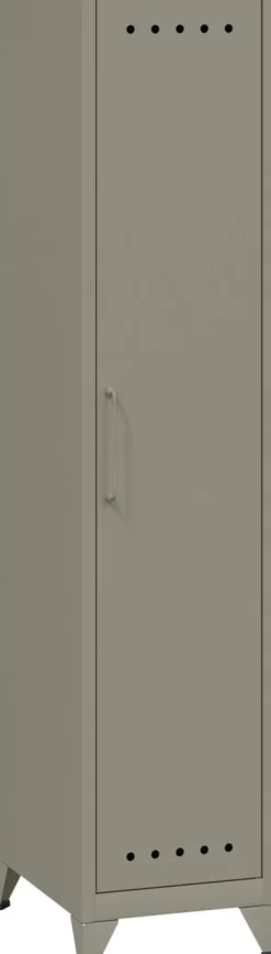 Bisley Fern Garderobekast Metaal 3 Planken 380 x 510 x 1.800 mm Lichtgrijs