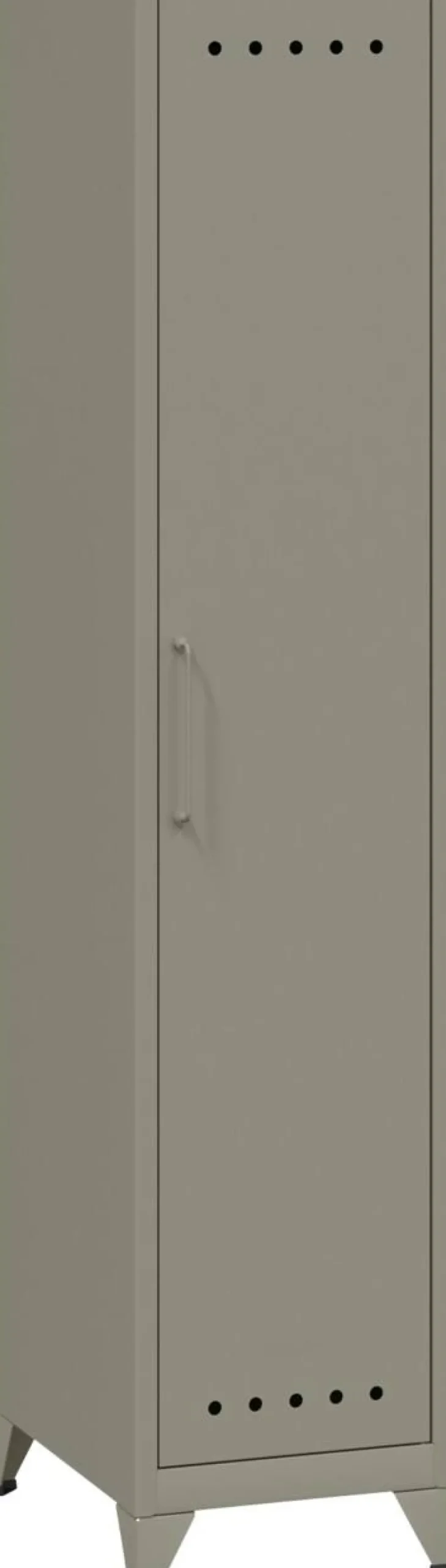 Bisley Fern Garderobekast Metaal 3 Planken 380 x 510 x 1.800 mm Lichtgrijs