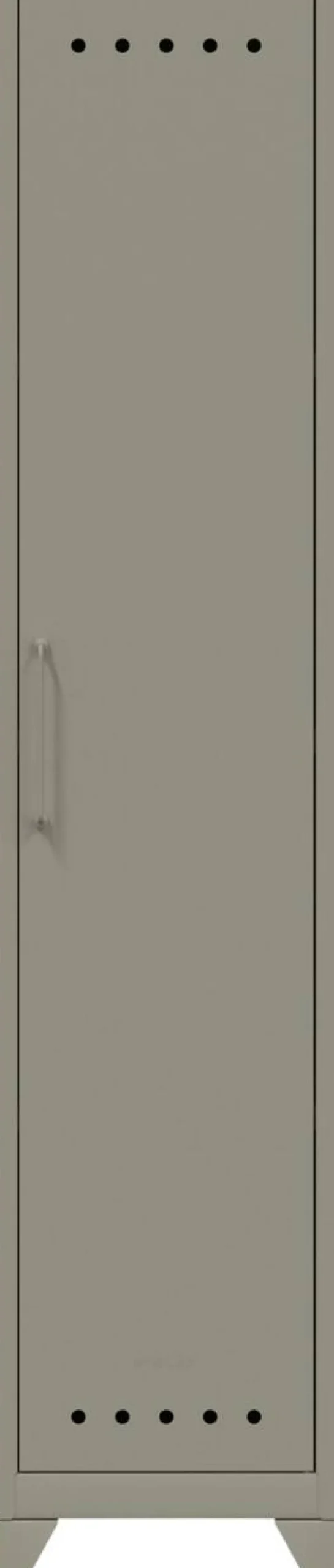 Bisley Fern Garderobekast Metaal 3 Planken 380 x 510 x 1.800 mm Lichtgrijs