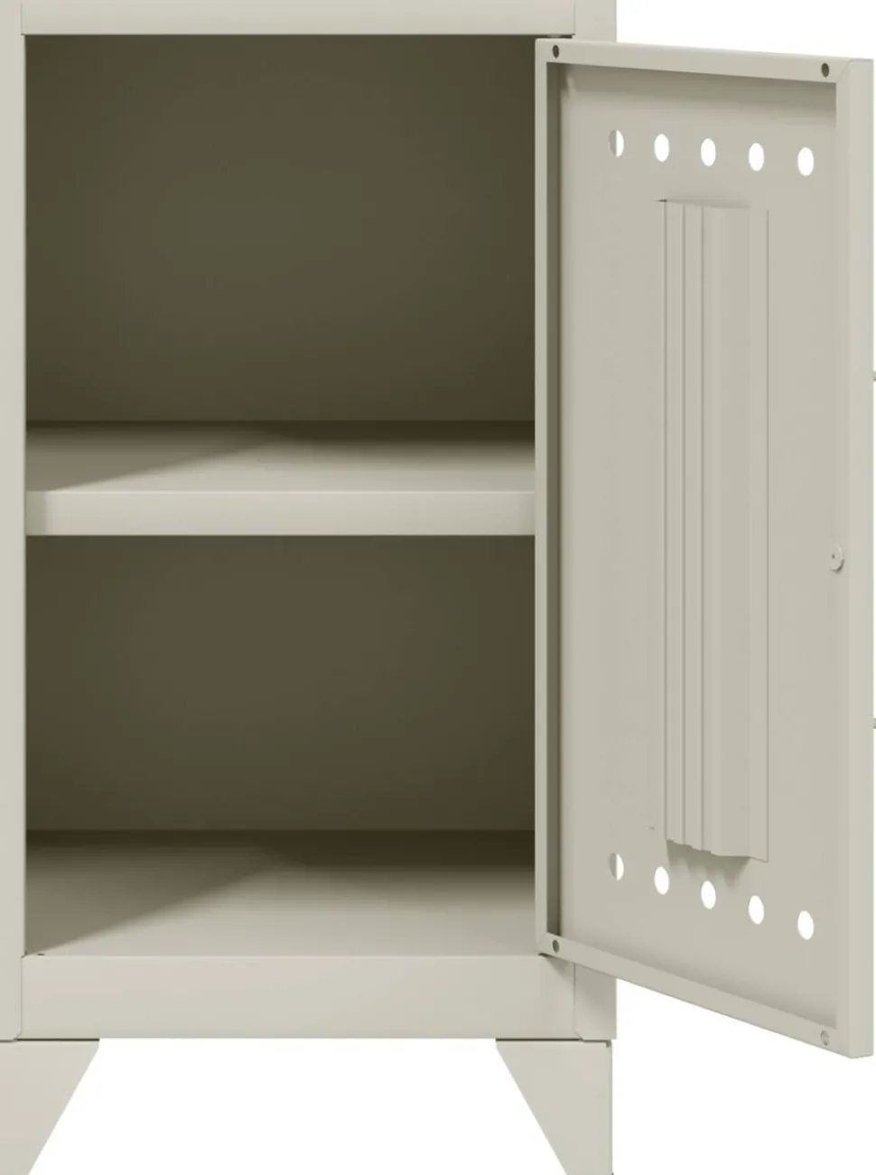 Bisley Fern Garderobekast Metaal Niet afsluitbaar 380 x 400 x 725 mm Verkeerswit