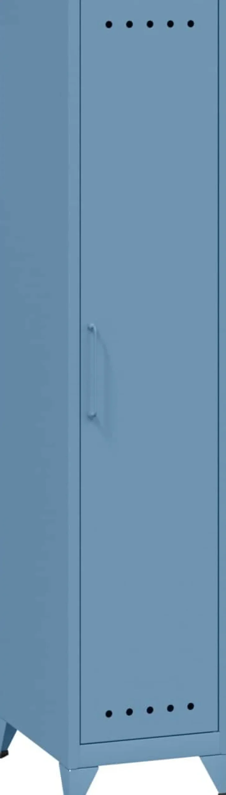 Bisley Fern Garderobekast Metaal Niet afsluitbaar 380 x 510 x 1.800 mm Blauw