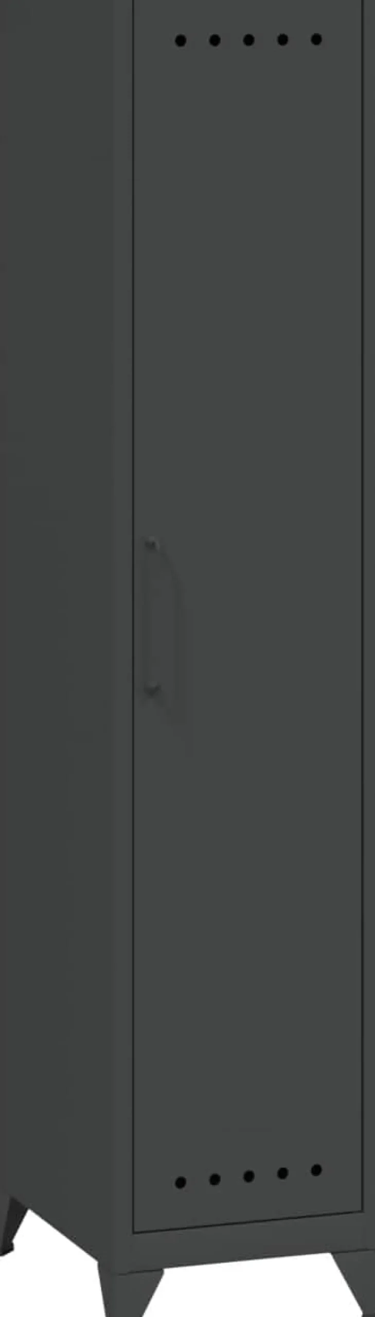 Bisley Fern Garderobekast Metaal 3 Planken 380 x 510 x 1.800 mm Antraciet