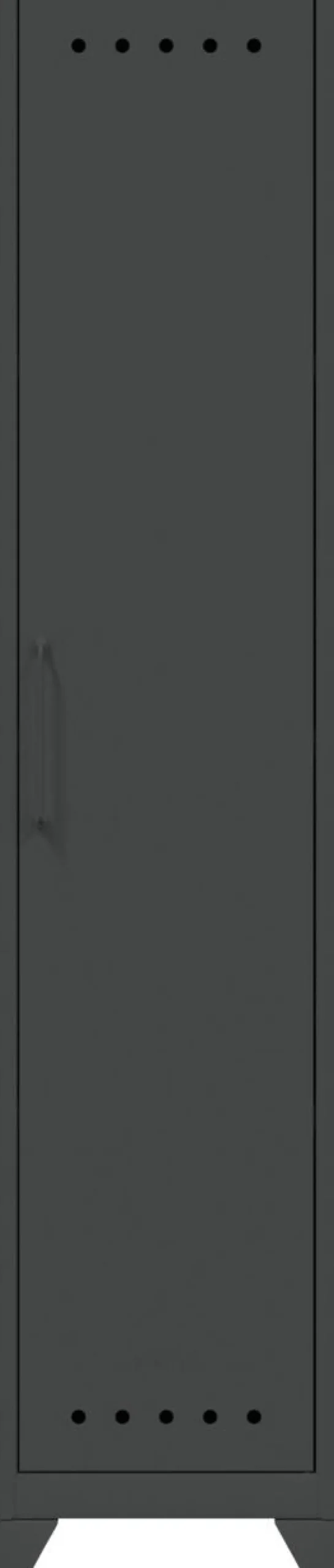 Bisley Fern Garderobekast Metaal 3 Planken 380 x 510 x 1.800 mm Antraciet