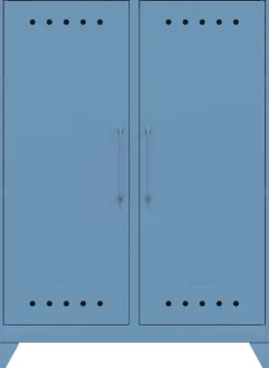 Bisley Fern Wandkast Metaal Niet afsluitbaar 800 x 400 x 1.100 mm Blauw