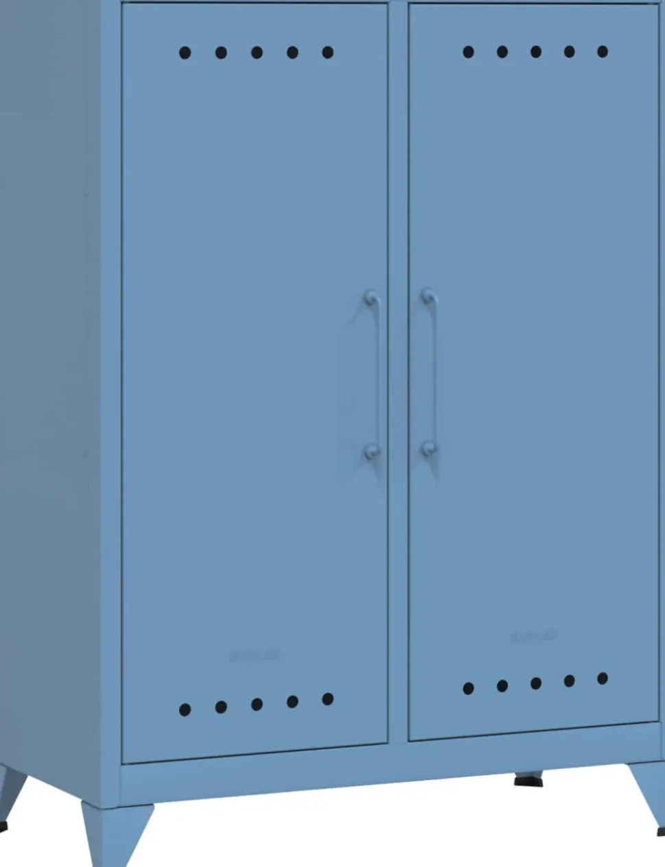 Bisley Fern Wandkast Metaal Niet afsluitbaar 800 x 400 x 1.100 mm Blauw