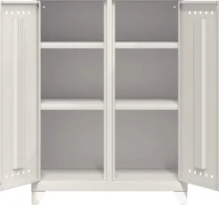 Bisley Fern Wandkast Metaal Niet afsluitbaar 800 x 400 x 1.100 mm Verkeerswit