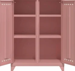 Bisley Fern Wandkast Metaal 800 x 400 x 110 mm Pastelroze