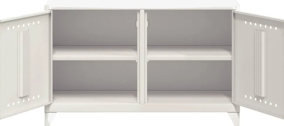 Bisley Fern Wandkast Metaal 1,140 x 400 x 725 mm Verkeerswit