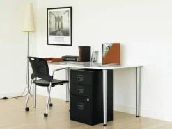 Bisley Home Staal Archiefkast 4 Lades Afsluitbaar 413 x 400 x 1,321 mm Grijs