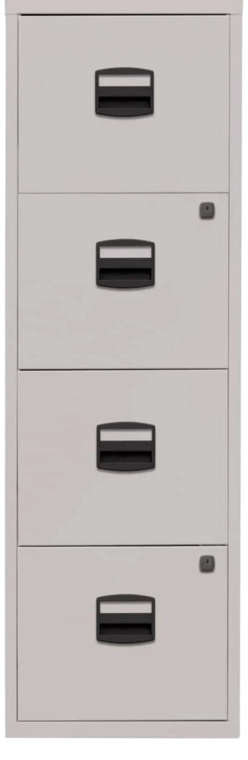 Bisley Home Staal Archiefkast 4 Lades Afsluitbaar 413 x 400 x 1,321 mm Grijs