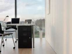 Bisley Home Staal Kast 3 Lades Afsluitbaar 413 x 400 x 672 mm Lichtgrijs