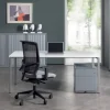 Bisley Quattro Basic Bureau Wit 1.600 (B) x 800 (D) x 740 (H) mm Melamine, Staal