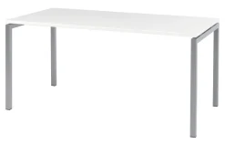 Bisley Quattro Basic Bureau Wit 1.600 (B) x 800 (D) x 740 (H) mm Melamine, Staal