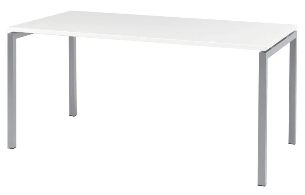 Bisley Quattro Basic Bureau Wit 1.600 (B) x 800 (D) x 740 (H) mm Melamine, Staal