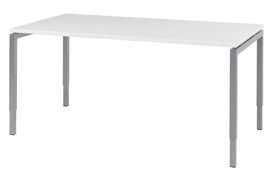 Bisley Quattro Basic Bureau Wit 1.600 (B) x 800 (D) x 850 (H) mm Melamine, Staal