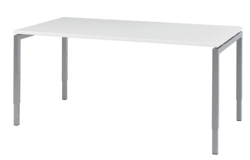 Bisley Quattro Basic Bureau Wit 1.800 (B) x 800 (D) x 850 (H) mm Melamine, Staal