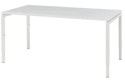 Bisley Quattro Basic Bureau Wit 1.600 (B) x 800 (D) x 850 (H) mm Melamine, Staal