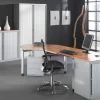 Bisley Roldeurkast Kunststof, metaal 2 Planken Afsluitbaar 1.200 x 430 x 1.181 mm Grijs