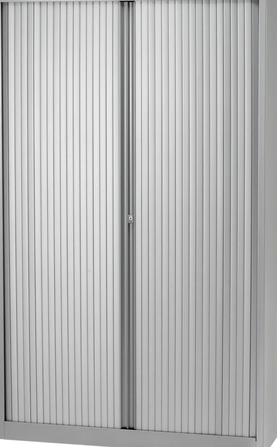 Bisley Roldeurkast Staal 4 Planken Afsluitbaar 1.200 x 430 x 1.980 mm Zilver