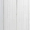 Bisley Roldeurkast Staal 4 Planken Afsluitbaar 1.000 x 430 x 1.980 mm Wit