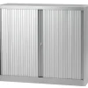 Bisley Roldeurkast Staal 1 Plank Afsluitbaar 1.000 x 430 x 1.030 mm Zilver