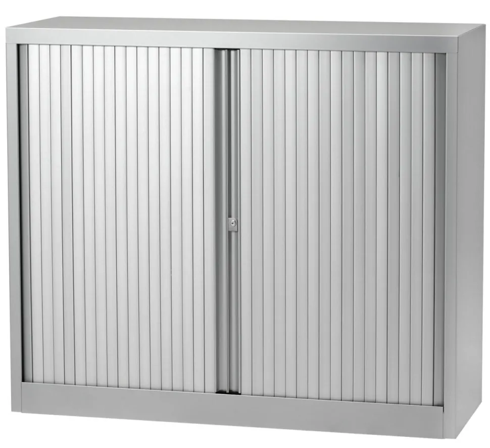 Bisley Roldeurkast Staal 1 Plank Afsluitbaar 1.000 x 430 x 1.030 mm Zilver