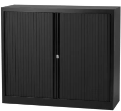 Bisley Roldeurkast Staal 1 Plank Afsluitbaar 1.200 x 430 x 1.030 mm Zwart