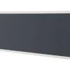 Bisley Scheidingswand Quattro desk basic Grijs, wit 1.800 x 350 mm