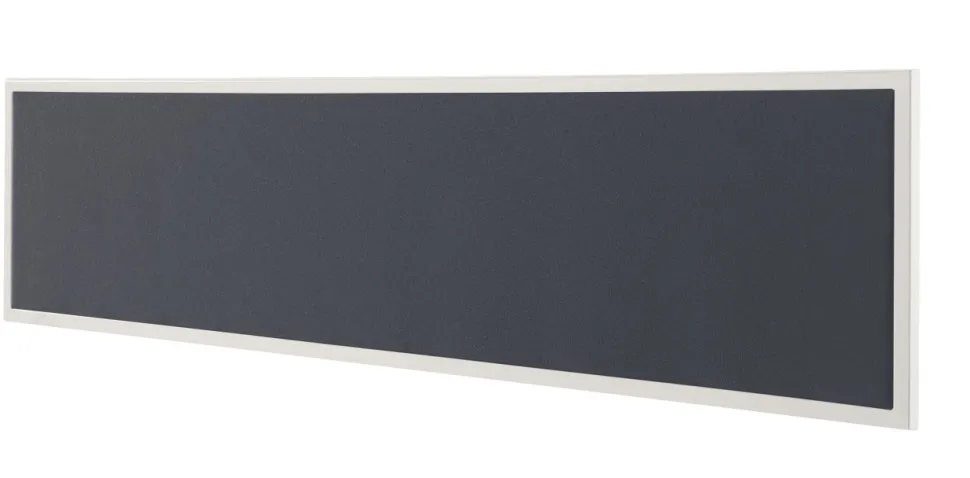 Bisley Scheidingswand Quattro desk basic Grijs, wit 1.800 x 350 mm
