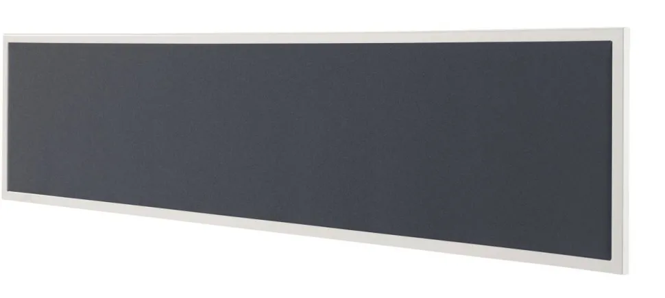 Bisley Scheidingswand Quattro desk basic Grijs, wit 1.600 x 350 mm