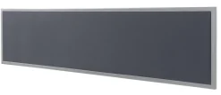 Bisley Scheidingswand Quattro desk basic Grijs, zilver 1.600 x 350 mm