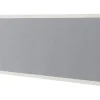 Bisley Scheidingswand Quattro desk basic Lichtgrijs Wit 1.800 x 350 mm