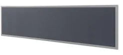 Bisley Scheidingswand Quattro desk basic Grijs, zilver 1.800 x 350 mm