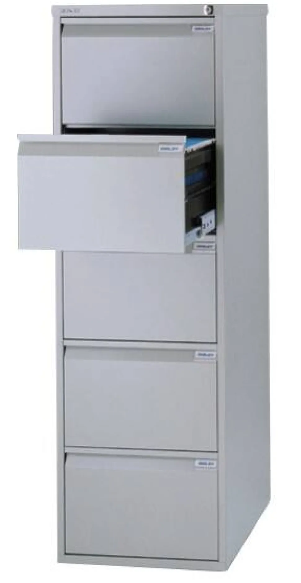 Bisley Stalen Archiefkast 5 Lades 470 x 622 x 1.511 mm Lichtgrijs