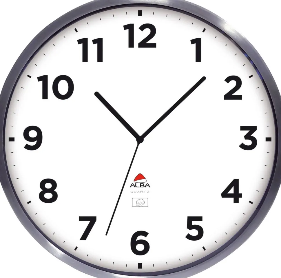 Buitenklok ALBA INOXYDABLE EXTRA D355CM Zilvergrijs