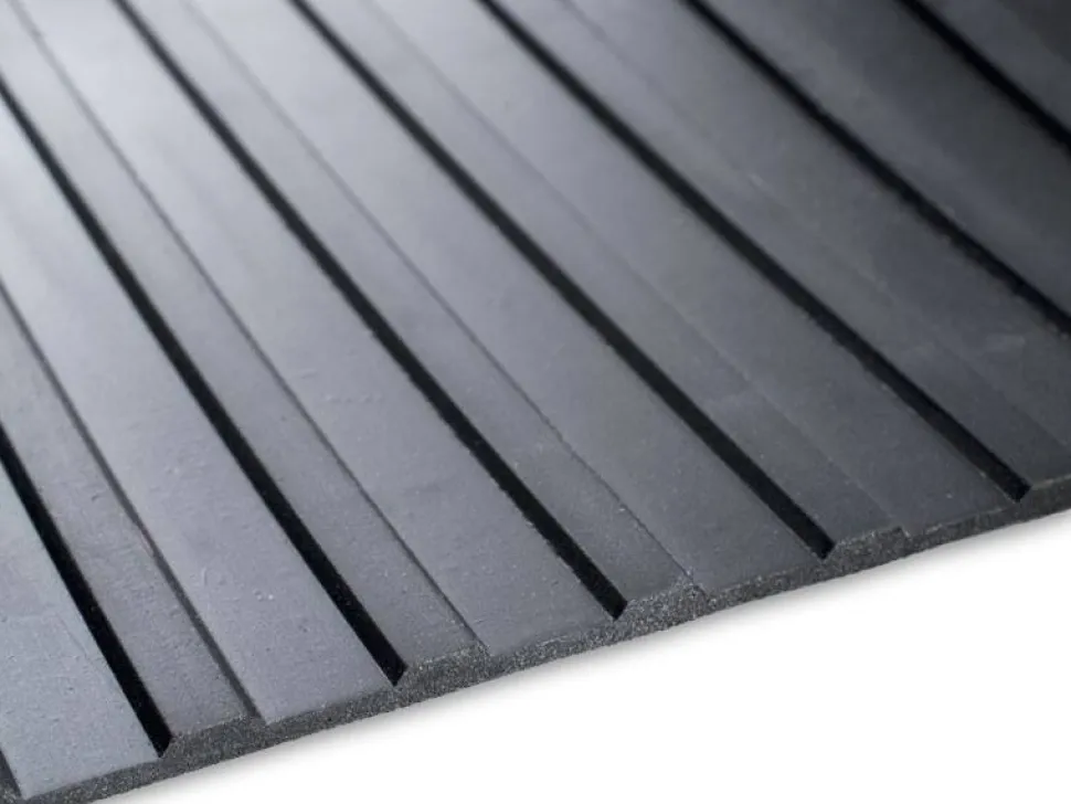 Casa Pura Deurmat Synthetisch rubber Rechthoekig Zwart 120 x 900 cm