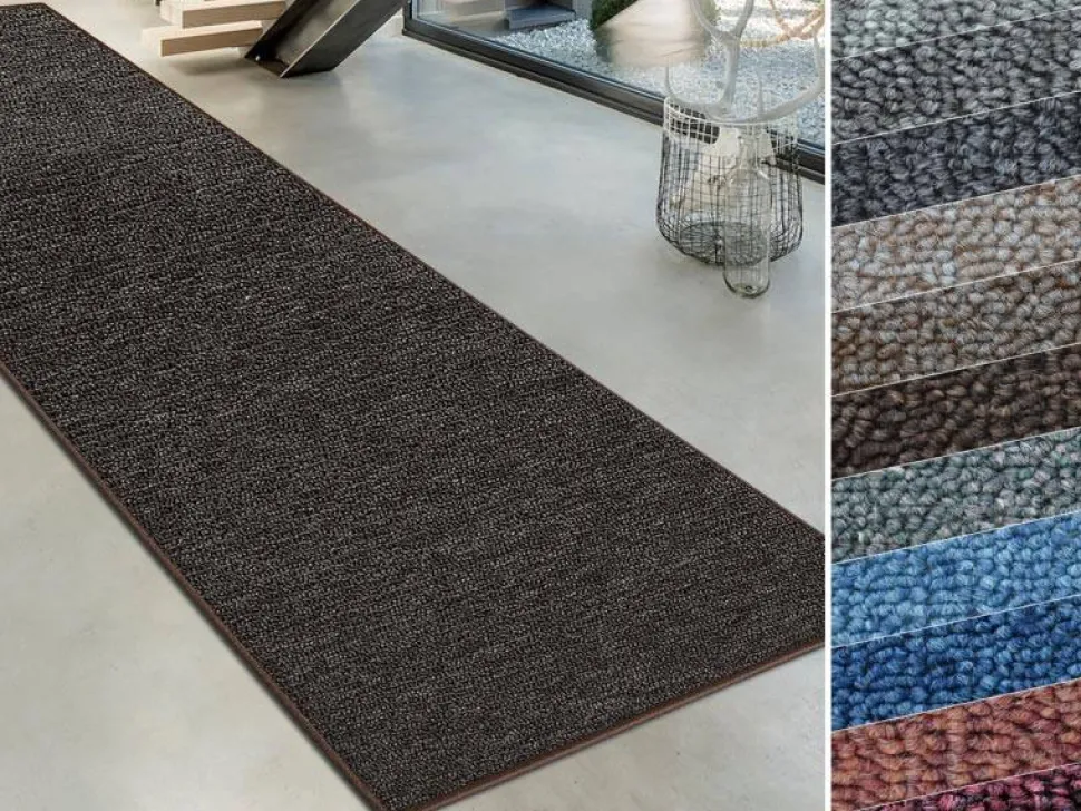 Casa Pura London Vloerkleed Actionback, PP (Polypropeen) Rechthoekig Bruin 67 x 150 cm