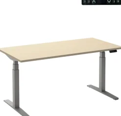 Ceha Adjust 2 Plus Elektrisch hoogteverstelbaar Zit-sta-bureau Rechthoekig Ahorn T-Voet 1,800 (B) x 900 (D) x 1,300 (H) mm Melamine, metaal